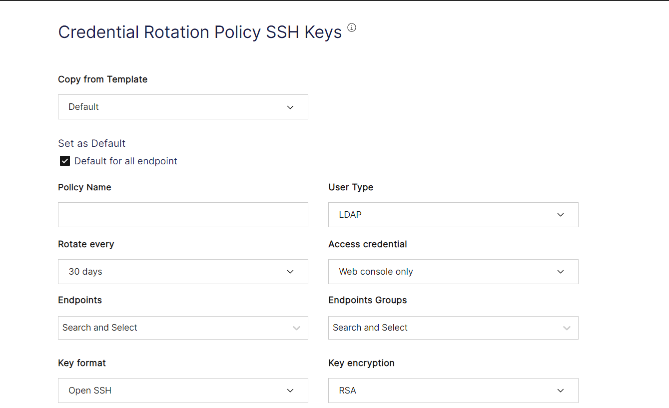 add ssh policy